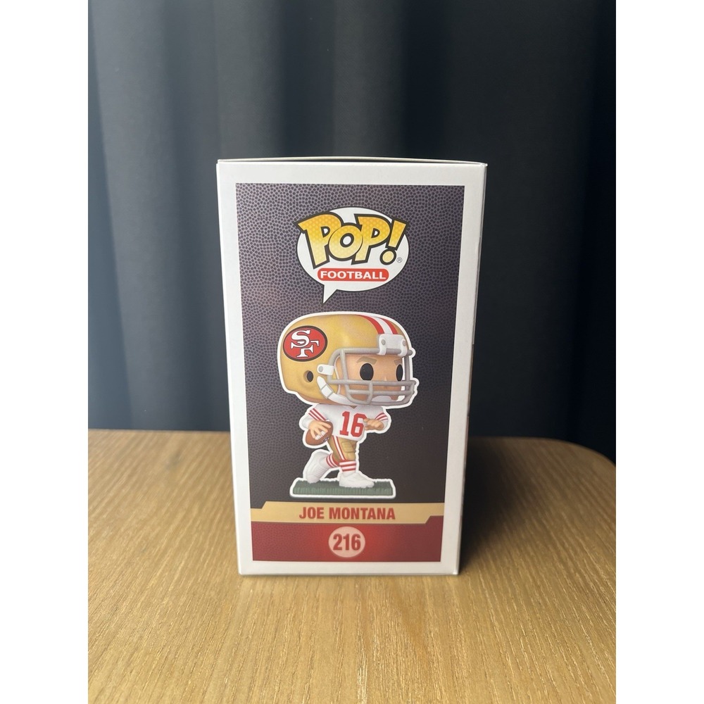 Joe Montana Signed Funko Pop #216 49ers NFL Legends Fanatics COA Mint w/ Case - Picture 6 of 8